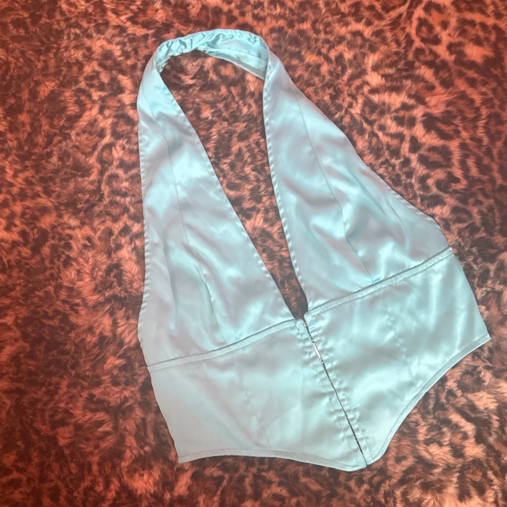 SATIN HALTER 🩵